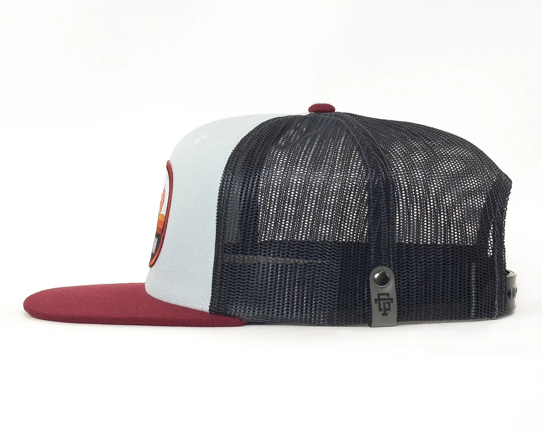 ZION MTN 6-Panel Flat Snapback Grey Black