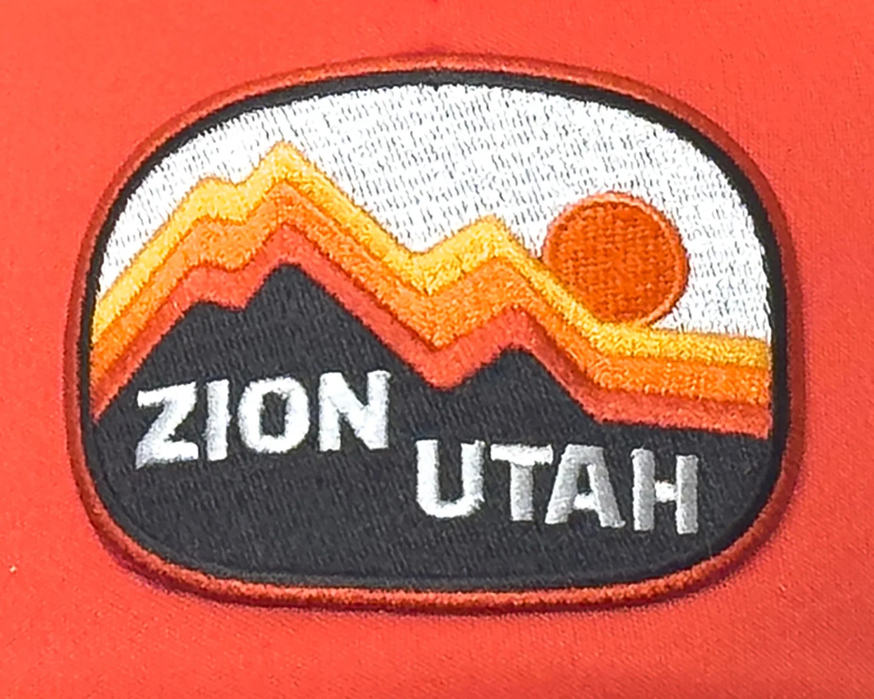 ZION UTAH FOAMY 5-Panel Flat Snapback Orange Black