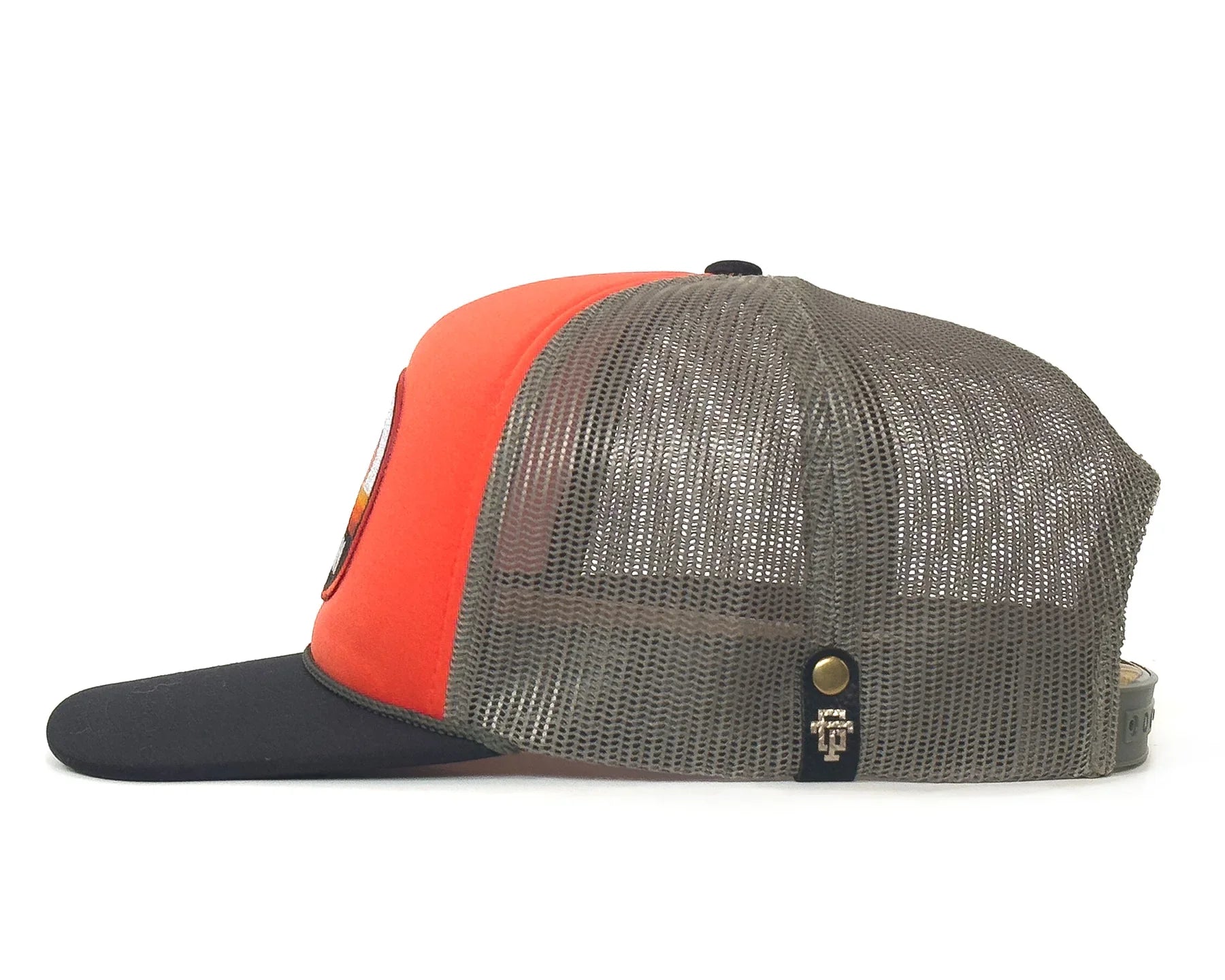ZION UTAH FOAMY 5-Panel Flat Snapback Orange Black