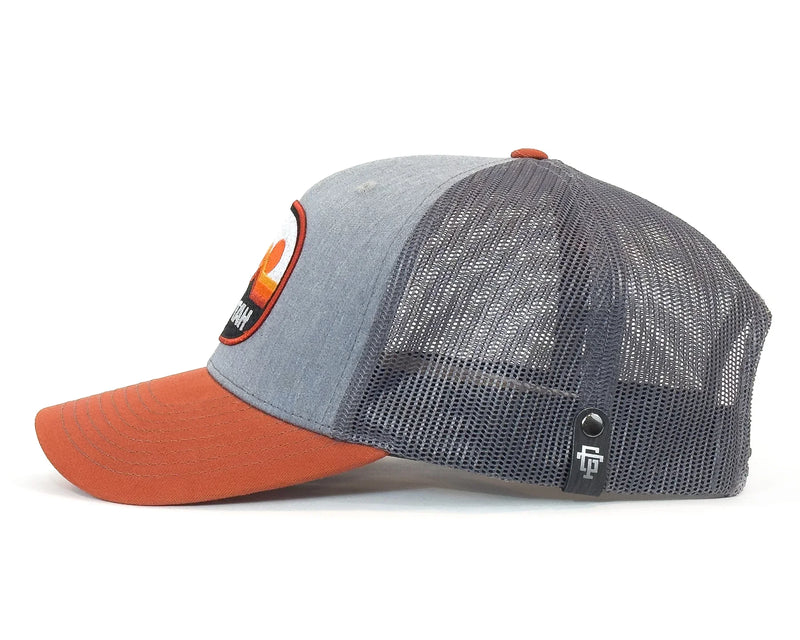 ZION UTAH 6-Panel Curved Snapback, Richardson 112 Grey