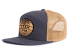 ZION WOOD 7-Panel Flat Trucker, Richardson 168 Grey