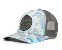 ZION 5-Panel Curved Camo Hat, Richardson 112 Grey