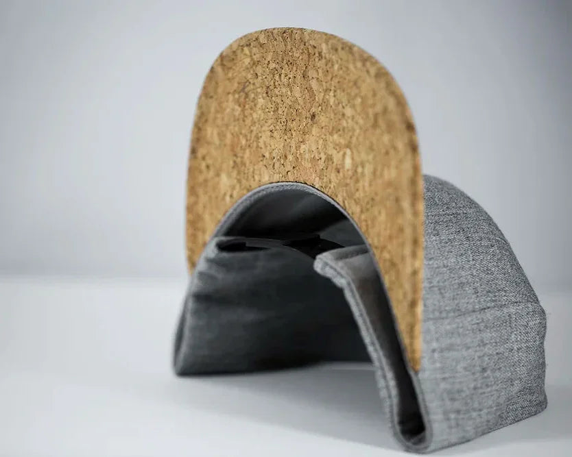 SASQUATCH WOOD CORK 6-Panel Flat Snapback Charcoal