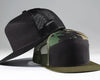 SMOKEY BEAR 7-Panel Flat Camo Hat, Richardson 168 Black