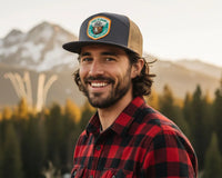 SMOKEY BEAR™ Charcoal Trucker Hat | Tailgate Hats - Tailgate Hats