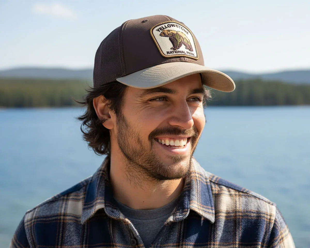 Yellowstone Bear Brown Khaki Trucker – Richardson 112