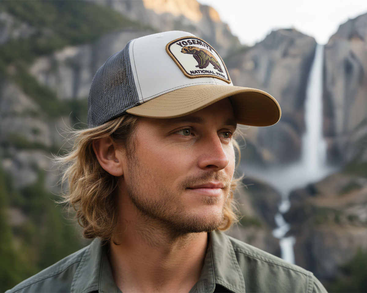 Yosemite Bear Cream Gold  Trucker – Richardson 112
