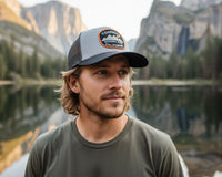 Yosemite Mts. Grey Black Trucker – Richardson 112
