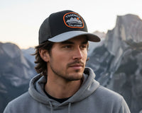 Yosemite Mts. Black Silver Trucker – Richardson 112